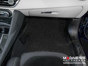 Alfa Romeo Giulia Floor Mats - All Weather - Soft Touch PVC Loop - Front + Rear - Black - RWD Alfa Romeo Giulia Floor Mats - All Weather - Soft Touch PVC Loop - Front + Rear - Black - RWD